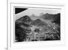 Aerial View of Rio De Janeiro, Brazil, from a Zeppelin, 1930-null-Framed Giclee Print