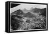 Aerial View of Rio De Janeiro, Brazil, from a Zeppelin, 1930-null-Framed Stretched Canvas