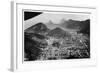 Aerial View of Rio De Janeiro, Brazil, from a Zeppelin, 1930-null-Framed Giclee Print