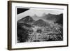 Aerial View of Rio De Janeiro, Brazil, from a Zeppelin, 1930-null-Framed Giclee Print