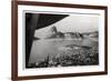 Aerial View of Rio De Janeiro, Brazil, from a Zeppelin, 1930-null-Framed Giclee Print