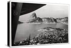 Aerial View of Rio De Janeiro, Brazil, from a Zeppelin, 1930-null-Stretched Canvas