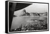 Aerial View of Rio De Janeiro, Brazil, from a Zeppelin, 1930-null-Framed Stretched Canvas