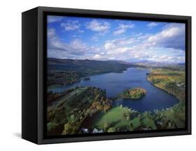 Aerial View of River and Forest, Pittsfield, Massachusetts, USA-Massimo Borchi-Framed Stretched Canvas