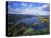 Aerial View of River and Forest, Pittsfield, Massachusetts, USA-Massimo Borchi-Stretched Canvas