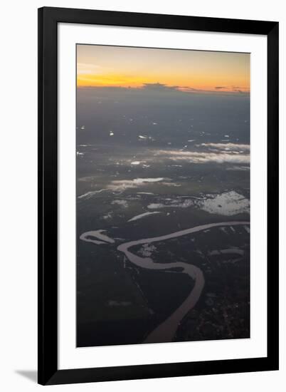 Aerial View of Rivers and Lakes of Bonito in Mato Grosso Do Sul-Alex Saberi-Framed Photographic Print