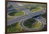 Aerial View of Road Highway Junction Huelva Province, Spain-Peter Adams-Framed Photographic Print