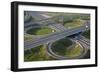 Aerial View of Road Highway Junction Huelva Province, Spain-Peter Adams-Framed Photographic Print