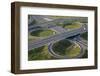Aerial View of Road Highway Junction Huelva Province, Spain-Peter Adams-Framed Photographic Print