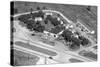Aerial View of Roadside Motel and Gas Station in Indiana, Ca. 1950-null-Stretched Canvas