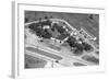 Aerial View of Roadside Motel and Gas Station in Indiana, Ca. 1950-null-Framed Photographic Print