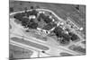 Aerial View of Roadside Motel and Gas Station in Indiana, Ca. 1950-null-Mounted Photographic Print