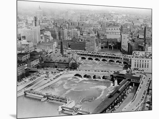 Aerial View of Rochester, New York-null-Mounted Photographic Print