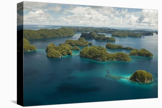 Aerial View of Rock Islands of Palau, Micronesia-Michel Benoy Westmorland-Stretched Canvas