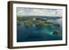 Aerial View of Rock Islands of Palau, Micronesia-Michel Benoy Westmorland-Framed Photographic Print