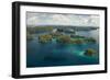 Aerial View of Rock Islands of Palau, Micronesia-Michel Benoy Westmorland-Framed Photographic Print