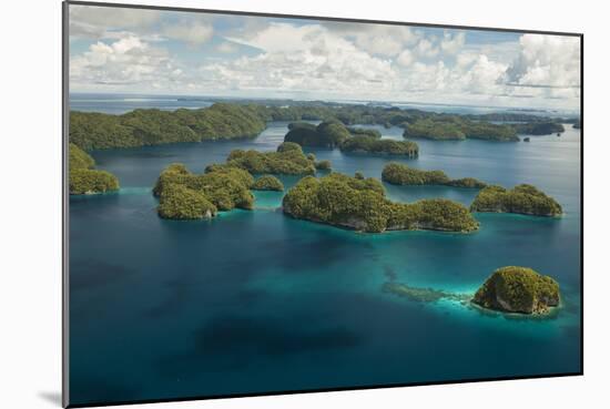 Aerial View of Rock Islands of Palau, Micronesia-Michel Benoy Westmorland-Mounted Photographic Print