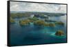 Aerial View of Rock Islands of Palau, Micronesia-Michel Benoy Westmorland-Framed Stretched Canvas
