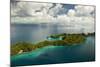 Aerial View of Rock Islands of Palau, Micronesia-Michel Benoy Westmorland-Mounted Photographic Print