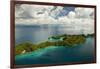 Aerial View of Rock Islands of Palau, Micronesia-Michel Benoy Westmorland-Framed Photographic Print