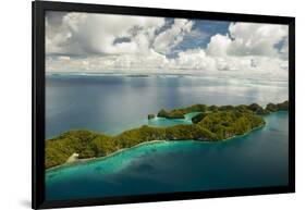 Aerial View of Rock Islands of Palau, Micronesia-Michel Benoy Westmorland-Framed Photographic Print