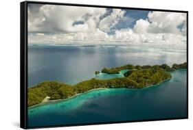 Aerial View of Rock Islands of Palau, Micronesia-Michel Benoy Westmorland-Framed Stretched Canvas