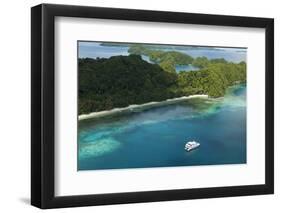 Aerial View of Rock Islands of Palau, Micronesia-Michel Benoy Westmorland-Framed Photographic Print