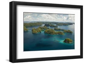 Aerial View of Rock Islands of Palau, Micronesia-Michel Benoy Westmorland-Framed Photographic Print