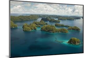 Aerial View of Rock Islands of Palau, Micronesia-Michel Benoy Westmorland-Mounted Photographic Print