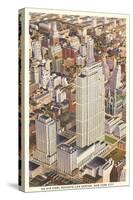 Aerial View of Rockefeller Center, New York City-null-Stretched Canvas