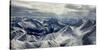 Aerial View of Rocky Mountains, Banff National Park, Alberta, Canada-null-Stretched Canvas