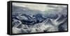 Aerial View of Rocky Mountains, Banff National Park, Alberta, Canada-null-Framed Stretched Canvas