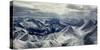 Aerial View of Rocky Mountains, Banff National Park, Alberta, Canada-null-Stretched Canvas