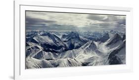 Aerial View of Rocky Mountains, Banff National Park, Alberta, Canada-null-Framed Photographic Print