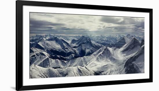 Aerial View of Rocky Mountains, Banff National Park, Alberta, Canada-null-Framed Photographic Print