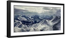 Aerial View of Rocky Mountains, Banff National Park, Alberta, Canada-null-Framed Photographic Print