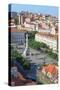 Aerial View of Rossio Square, Baixa, Lisbon, Portugal, Europe-G and M Therin-Weise-Stretched Canvas