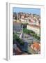 Aerial View of Rossio Square, Baixa, Lisbon, Portugal, Europe-G and M Therin-Weise-Framed Photographic Print