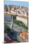 Aerial View of Rossio Square, Baixa, Lisbon, Portugal, Europe-G and M Therin-Weise-Mounted Photographic Print