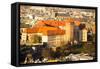 Aerial View of Royal Wawel Castle in Krakow, Poland.-De Visu-Framed Stretched Canvas