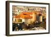 Aerial View of Royal Wawel Castle in Krakow, Poland.-De Visu-Framed Photographic Print