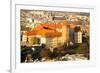 Aerial View of Royal Wawel Castle in Krakow, Poland.-De Visu-Framed Photographic Print