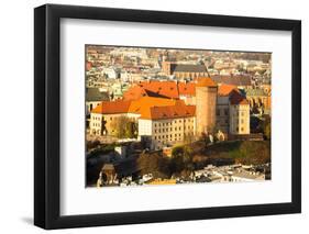 Aerial View of Royal Wawel Castle in Krakow, Poland.-De Visu-Framed Photographic Print