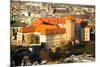 Aerial View of Royal Wawel Castle in Krakow, Poland.-De Visu-Mounted Photographic Print