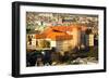 Aerial View of Royal Wawel Castle in Krakow, Poland.-De Visu-Framed Photographic Print