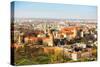 Aerial View of Royal Wawel Castle with Park and Vistula River in Krakow, Poland-De Visu-Stretched Canvas