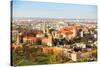 Aerial View of Royal Wawel Castle with Park and Vistula River in Krakow, Poland-De Visu-Stretched Canvas