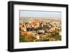 Aerial View of Royal Wawel Castle with Park and Vistula River in Krakow, Poland.-De Visu-Framed Photographic Print