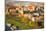 Aerial View of Royal Wawel Castle with Park and Vistula River in Krakow, Poland.-De Visu-Mounted Photographic Print