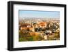 Aerial View of Royal Wawel Castle with Park in Krakow, Poland.-De Visu-Framed Photographic Print